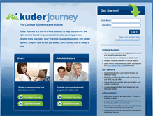 Tablet Screenshot of kuderjourney.com